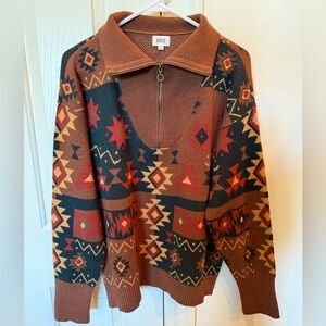 Buckle BKE Woman’s Navajo Sweater Sz Medium